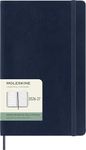 Moleskine Weekly Planner 2026 2027-18-Month Planner with Space for Notes, Soft Cover and Elastic Closure, Sapphire Blue Color, Large Size 13 x 21 cm