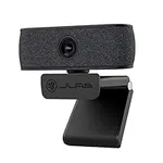 JLab JBuds Cam USB HD Webcam | Black with Optional White Faceplate | 1080P/30 FPS, 2.1 Megapixels | Auto-Focus | Dual Omni-Directional Microphones | Compatible with PC, Mac and Chromebook