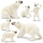 toymany 6PCS Polar Bear Figurines T