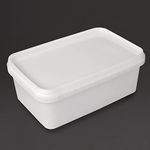 ACME 1.2 Litre Ice Cream Tubs with lids/Food Storage Containers with lids (10)