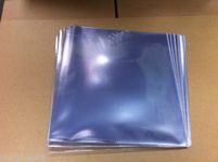 12" inch Vinyl Record 180 Micron PVC Stitched Clear Sleeves Premium Quality Pack of 20