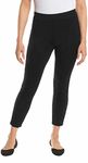 Anne Klein Womens Midweight Tummy Control Ponte Pant (X-Large, Black)