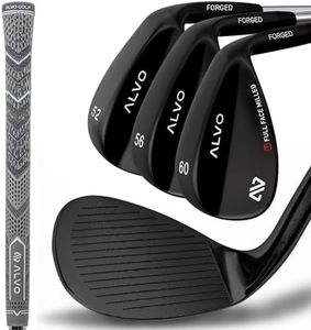 ALVO GOLF Premium Golf Wedges 52/56/60 Sets or Individual Wedges - 52 degree Gap Wedge, 56 degree Sand Wedge, 60 degree lob Wedge Golf Club - Pitching Wedge for Men Right Hand - Wedges Golf - Max spin