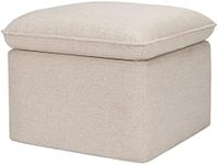 Babyletto Cali Storage Ottoman in Performance Beach Eco-Weave, Water Repellent & Stain Resistant, Greenguard Gold Certified and CertiPUR-US® Certified