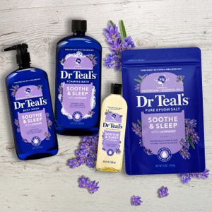 Dr Teal’s Epsom Salt Lavender, 3lb (1.36kg) – Relaxing Bath Soak