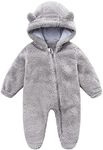 Toddler Bear Snowsuit Infant Boy Jumpsuit Coat Baby Girl 6-9 Months Snow Suits