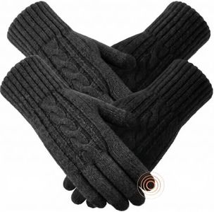 Meriknow Merino Wool Winter Gloves for Women, 2 Pairs Touch Screen
