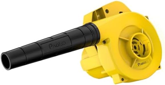Pivalo 575W Electric Air Blower Garden Leaf Dust Cleaner 14000 RPM Suction 400GMS Airfoil Dirt Cleaning 185km/h Airflow with Unbreakable Body & Glossy Finish for Snow (Yellow)