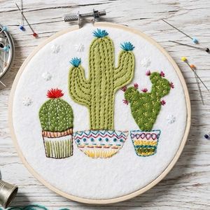 Wizardi Applique Felt Kit - Cactus APPCTS1O Corinne Lapierre