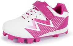 Sooneeya Boys Girls Lightweight FG Baseball Cleats Outdoor Trainer Shoes Rose Size 6 M US Big Kid
