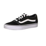 Vans Women's Ward Sneaker, Suede Canvas Black White, 6.5 UK