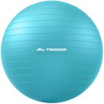 Trideer Extra Thick Yoga Ball Exercise Ball, 5 Sizes Ball Chair, Heavy Duty Swiss Ball for Balance, Stability, Pregnancy and Physical Therapy, Quick Pump