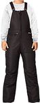 Arctix Youth Insulated Snow Bib Overalls, Black, Large Regular