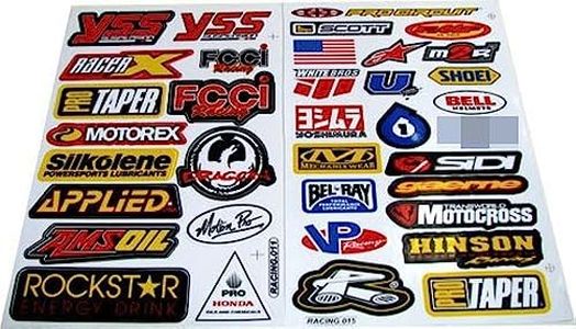 Racing Gear Decal Sticker Mx Motocross Dirt Bike ATV 2 Sheets #R203 by Rockstar