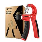 Lifelong Adjustable Hand Grip Strengthener|Adjustable Resistance (10kg-60kg)|Hand Gripper for Men & Women for Gym Workout Hand Exercise Equipment to Use in Home for Forearm Exercise, Finger Exercise Power Gripper (Red & Black, LLFAHG01)