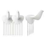 HOTLISTOR Reusable Multipurpose Bird Cubicle Wall Hooks Clips Decorative Pin Stick Hooks Office Partition Panel Hanger Cubicle Accessories pins (3-Bird Hooks)