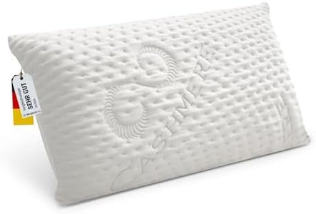 FMP Matratzenmanufaktur Orthopädisches Nackenstützkissen viscoelastisches Kissen, Visco Kopfkissen, Kissen, Nackenkissen 8,5 cm hoch, weiß