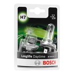 Bosch H7 (477) Longlife Daytime Headlight Bulbs - 12 V 55 W PX26d - 2 Bulbs