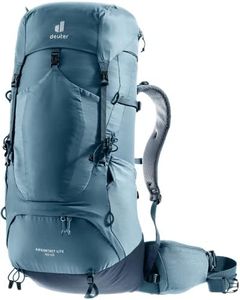 Deuter 50+10 Men's Air Conditioning Tact Light Mountain Climbing Backpack, Atlantic × ink, 50+10