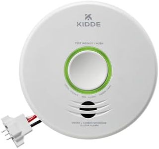 Kidde Smart Hardwired Wi-Fi Enabled Smoke Detector with Photoelectric Sensor and Voice Alerts 21032064