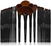 SHANY Makeup Brushes Premium Synthetic Foundation Powder Concealers Eye Shadows Cosmetics Brush Set with Faux Leather Pouch and Instruction sheet, 32 Count