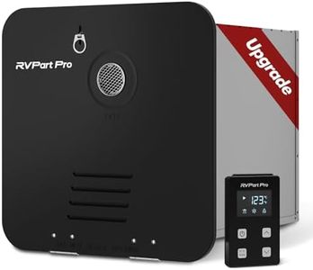 RVPart Pro RV Tankless Water Heater Propane - RV Instant Water Heater with 15 x 15 inches Black Door and Remote Controller Included - Endless Hot Water for RV - DC 12V Power