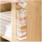 Heiboa Grocery Plastic Bag Holder, Clear Sock Underwear Organizer Wall Mount Multifunctional Bag Saver Kitchen Small Storage Holder for Storing Socks Ties Plastic Bag