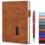 Brown A5 Lined Leather Journal Note