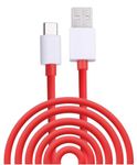 JGD PRODUCTS WARP/Dash charging type c charger cable Compatible for One Plus 8T /8 /8pro /7 Pro / 7T / 7T Pro Nord and DASH CHARGE for One Plus 3 / 3T / 5 / 5T / 6 / 6T / 7(1 M, Red)