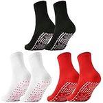 LALASTYLE 3 Pair AFIZ Tourmaline Slimming Health Sock, 2022 New Tourmaline Health Sock, Magnetic Self Heating Socks,VeinesHeal Hyperthermia Socks,Foot Massage Thermotherapeutic Sock(White、red、Black)