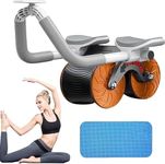 Whixant Automatic Rebound Ab Abdominal Exercise Roller Wheel With Timer - Core Strength Trainer, Ab Workout Equipment, Dual Wheel Design, Fitness Home Gym Exercise Tool for Abs, Core