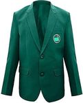 JOCHIGA Mens Master Golf Tournament Green Blazer Coat Jacket | Green Sport Coat | Green Golf Blazer | Master Green Jacket, Green, Large