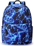 S-ZONE 15.6 Inch Starry Lightning Stylish Backpack Travel Rucksack School Bags for Teenager Girls Boys Students Outdoor Hiking Camping Weekend Backpack