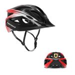 E MOTORAD - RIDE THE ELECTRIC REVOLUTION Emotorad Slipstream Cycling Helmet | Bicycle Helmet For Men And Women | 18 Vents, Adjustable Straps, Removable Visor, And Eps Foam (Black & Red)