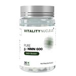 Vitality Nucleus° 99.5% Pure β-NMN 600 |Boost Cellular Repair, NAD+, Energy Levels, Muscle Strength, and Skin Health (30 Vegan Capsules)