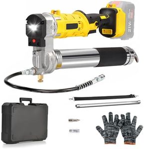 Akku Fettpresse Kompatibel mit Makita 18V Akku, Pistolengriff & Gerader Griff 2-in-1, 10,000 PSI Elektrische Fettpresse mit 18 Zoll Schlauch, Fettpresse Batteriebetrieben mit Hellem LED-Licht
