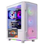 Skytech Archangel Gaming PC Desktop, Ryzen 7 5700 3.7 GHz (4.6GHz Turbo Boost), AMD RX 6600 8GB GDDR6, 1TB SSD, 16GB DDR4 RAM 3200, 650W Gold PSU, Wi-Fi, Win 11 Home