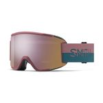 Smith Optics Squad S Women's Snow Winter Goggle - Chalk Rose Split ChromaPop Everyday Rose Gold Mirror