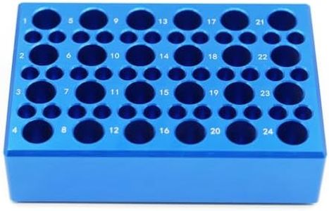 LSVERDE 1 Pcs Aluminum Cooler Cooling Block PCR Test Tube Racks, 24-Well for 1.5ml /2ml Tubes, 36-Well for 0.2ml PCR Tubes