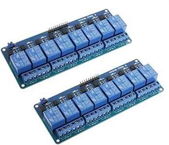 Xiuxin 2pcs 5V 8 Channel Relay Module Board for Arduino PIC AVR DSP ARM