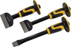 Roughneck ROU31993 Bolster & Chisel Set - 3 Piece Including: Brick Bolster 102x216mm (4x8½in) Electrician’s Bolster76x279mm (3x11in) & x1 Cold Chisel 25x305mm (1x12in)