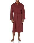 Amazon Essentials Men's Lightweight Waffle Robe (Available in Big & Tall), Rich Burgundy, 6X-Large Big