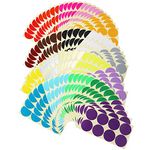 800 Count Large Round Dot Stickers Color Coding Labels, 50mm Diameter, 20 Colors, 100 Sheets