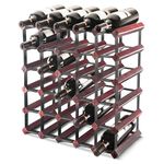 Final Touch 30-Bottle Assembled Wine Rack (30, Cherry) (FTR0303)