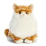 Aurora 02477 Butterball Tabby Fat Cats Plush Stuffed Animal 9.5", Medium