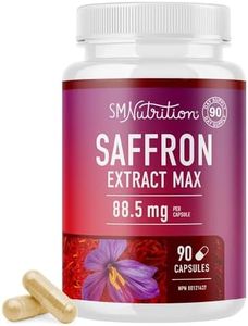 Saffron Extract Supplement 88.5mg | 90 Capsules | 100% Saffron Supplements for Men and Women | Powerful 3:1 Extract Ratio for Antioxidant Support | Gluten-Free, Non-GMO, Vegetarian, 3rd-Party Tested