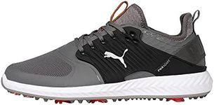 PUMA Men's Ignite Pwradapt Caged Golf Shoes, Quiet Shade Bronze Black, 9 UK