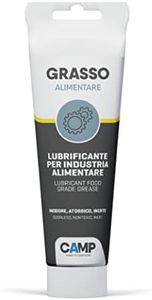 Camp GRASSO ALIMENTARE, Grasso lubrificante atossico, Lubrifica e protegge macchine per lavorazione alimentare, 150 ml