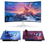 RegiisJoy 20000 in 1 Pandora Box 40S Arcade Game Console, Retro Game Machine for PC & Projector & TV, 2-4 Players, 3D Games, Search/Hide/Save/Load/Pause Games, 1280X720