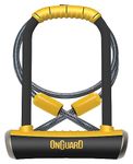 OnGuard Pitbull DT U-Lock with 4-Inch Cinch Loop Cable (Black, 4.53 X 9.06-Inch)